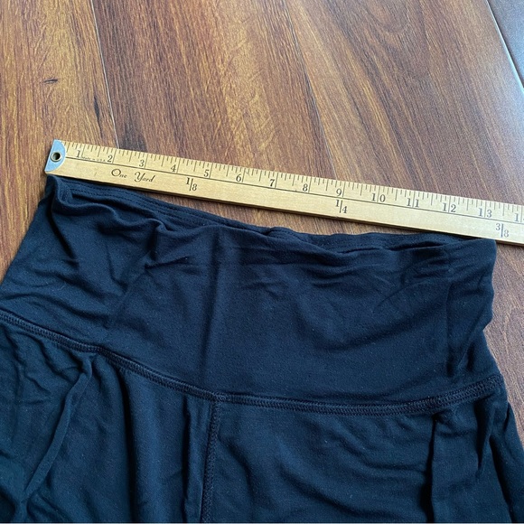 4/$20 Stars Above Modal Skinny Lounge Pants Black Medium Soft High Waist - Picture 4 of 7